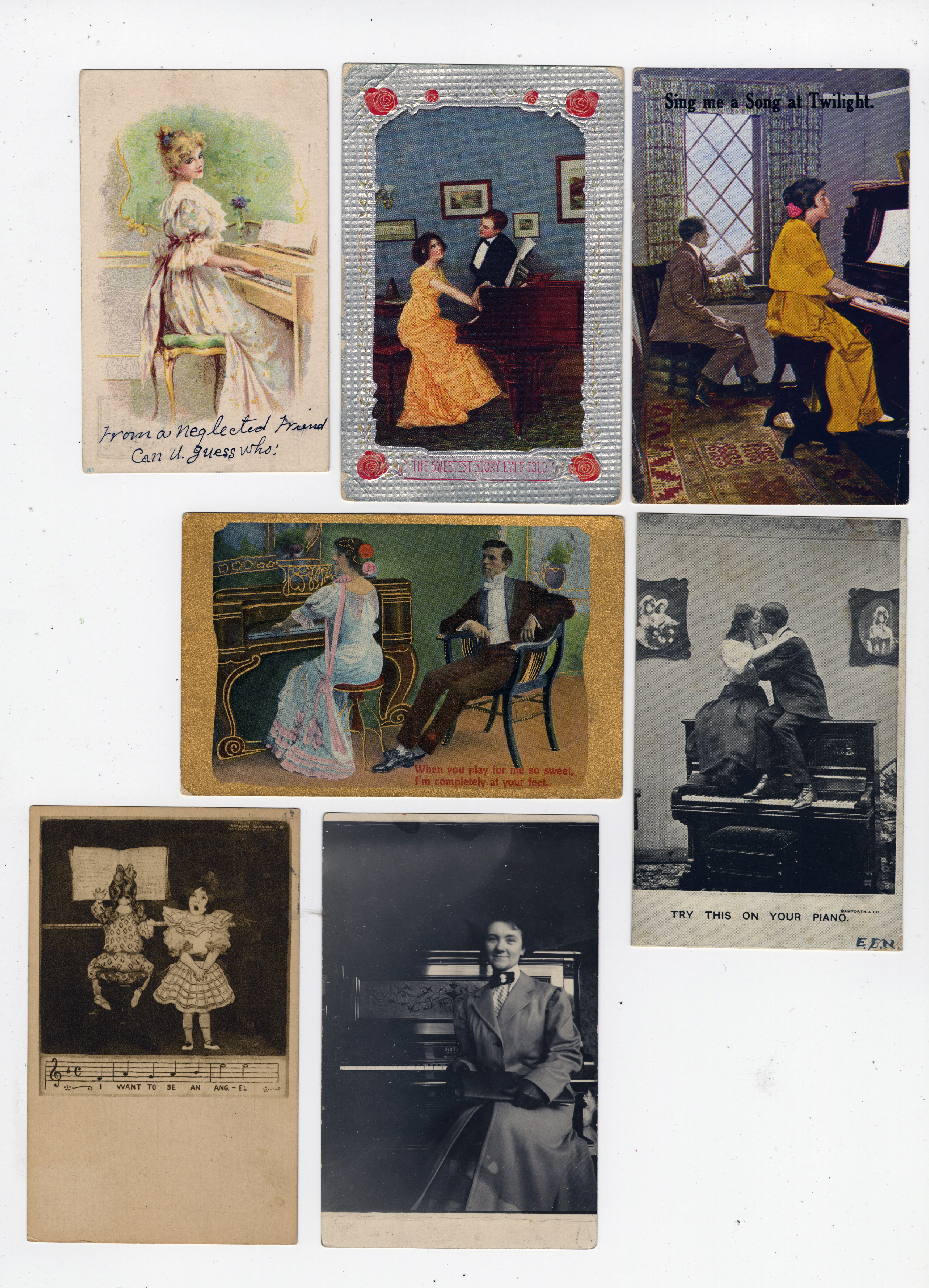 TRS105 Padna piano postcards